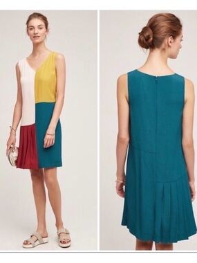 Colorblock Sleeveless Dress